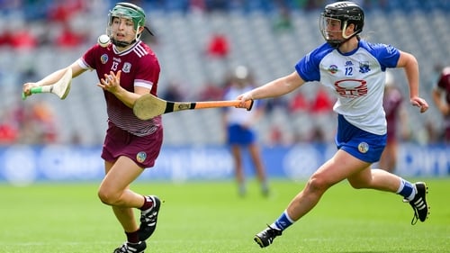 Galway's Niamh Mallon is tackled by Alannah McNulty