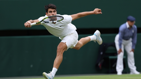 Carlos Alcaraz is into the quarter-final at Wimbledon