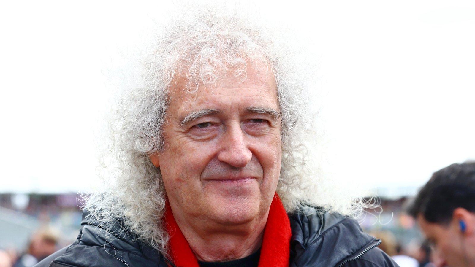 Queen’s Brian May waves chequered flag at Silverstone