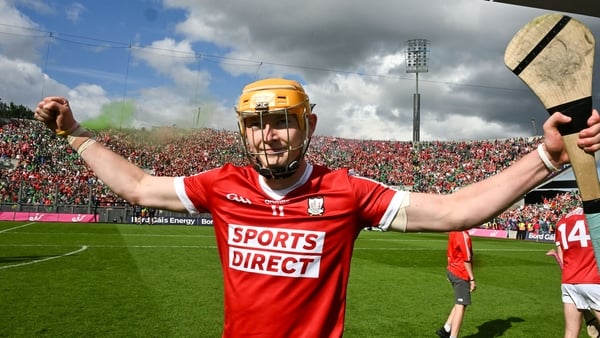 Shane Barrett celebrates a seismic semi-final win over Limerick