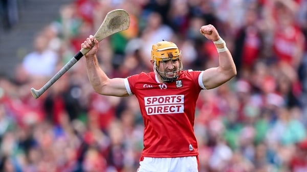 Declan Dalton celebrates after scoring a second half point