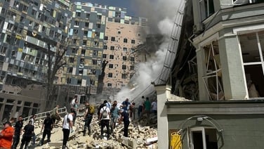 The main children's hospital in Kyiv has been hit in a missile strike