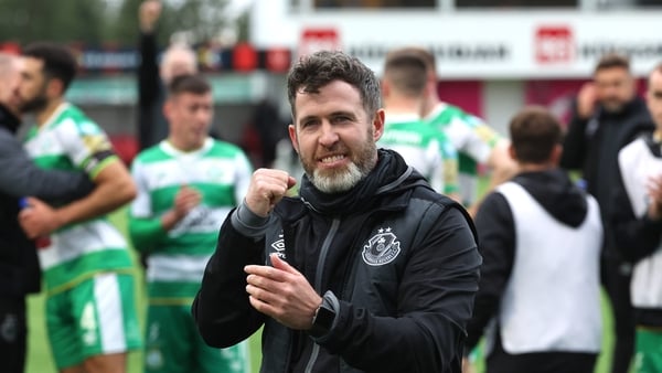 A delighted Stephen Bradley after the game