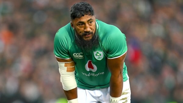 Bundee Aki picked up a shoulder injury in Ireland's defeat to South Africa last week