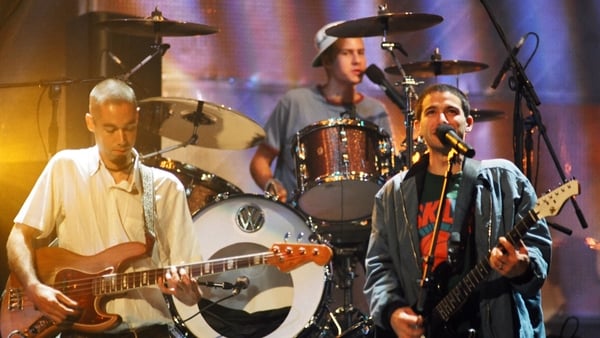 The Beastie Boys performing at the MTV Video Music Awards in New York in September 1994