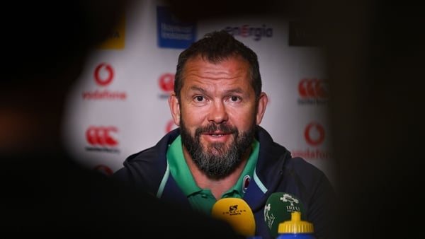 Ireland head coach Andy Farrell was speaking from the team hotel in uMhlanga