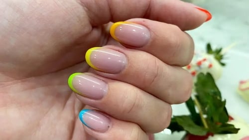 French tips with a twist is proving to be on-trend for summer 2024 (Alamy/PA)