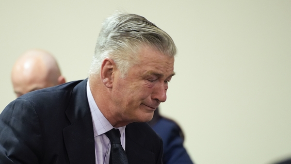 Alec Baldwin gets emotional at the conclusion of his trial for involuntary manslaughter in First Judicial District Court Alec Baldwin gets emotional at the conclusion of his trial for involuntary manslaughter in First Judicial District Court
