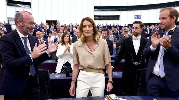 Roberta Metsola was first elected as president of the European Parliament in 2022