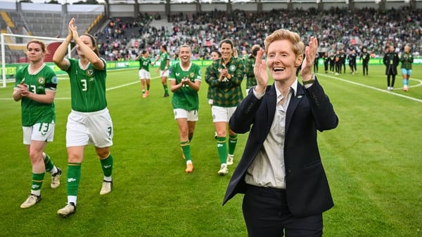 Eileen Gleeson celebrates a sweet win with her players