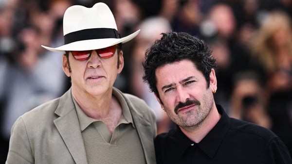 Nicolas Cage and Lorcan Finnegan at the Cannes Film Festival in May