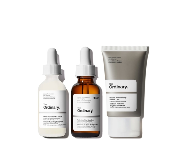 Three piece set of The Ordinary plumping collection