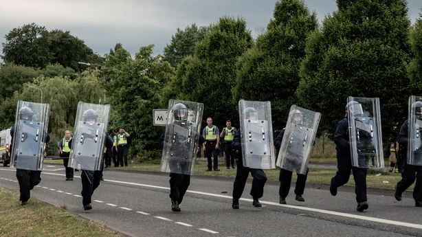 The Public Order Unit was deployed in the area on Friday night
