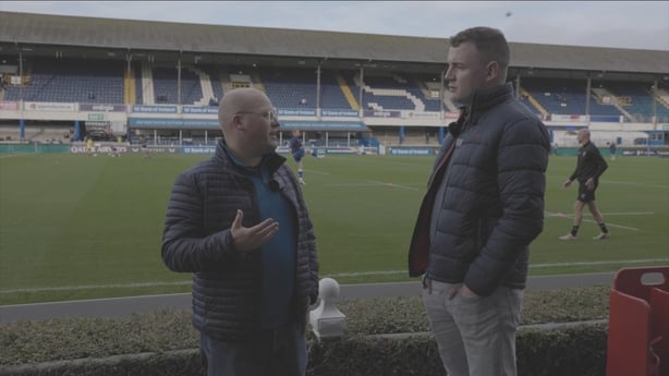 Domhnaill Harkin and Adam Redmond Head of Broadcast and Communications for United Rugby