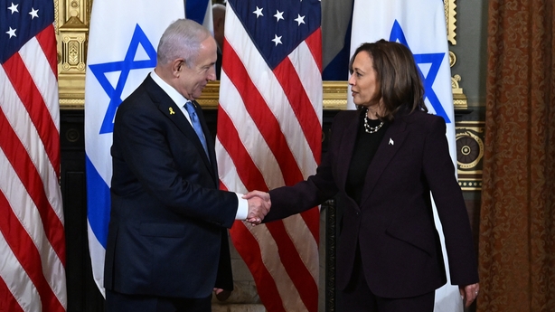 Kamala Harris face-to-face talks with Benjamin Netanyahu in Washington