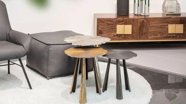 Designers have taken a shine to metallics, bringing a new level of luxury to contemporary pieces (Wayfair/PA)