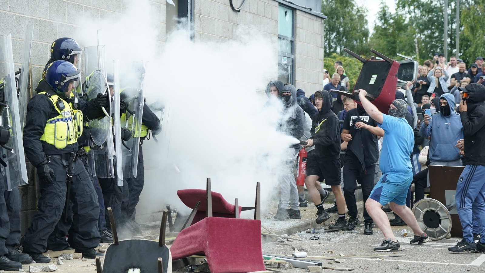 Dozens arrested as violent disorder continues in UK