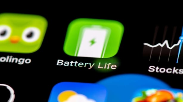 Battery Life icon on a phone