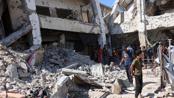 Israel's army said it had 'precisely struck Hamas terrorists operating within a Hamas command and control centre embedded in the Al-Taba'een school' (File image)