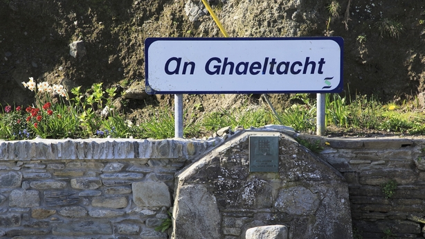 An Ghaeltacht sign on Cape Clear Island, County Cork