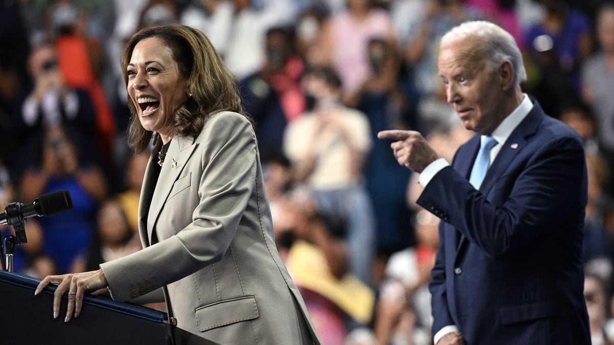 Joe Biden and Kamala Harris hold first event together since she ...