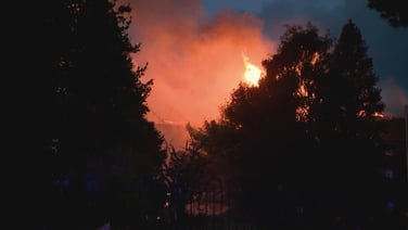 Fire at a vacant building fire in Ballyboden, Co Dublin