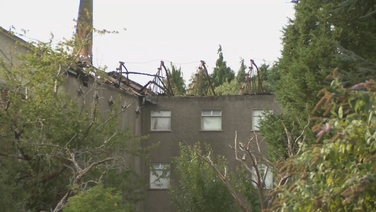 Fire crews dampened down the fire in Ballyboden Co Dublin