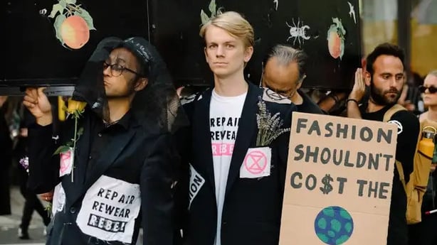 Climate activists have protested at London Fashion Week before (Alamy/PA)