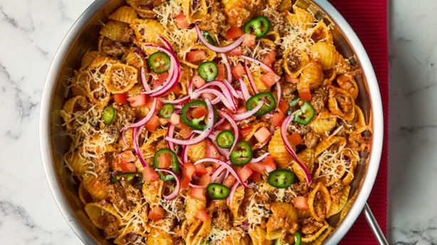 One pan pork and beef taco spiced pasta (Gousto/PA)