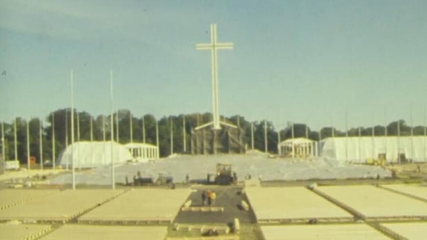 Prepartions at the Phoenix Park for the visit of Pope John Paul II, 1979