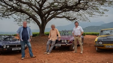 Trailer for the final episode of The Grand Tour with Jeremy Clarkson, Richard Hammond and James May