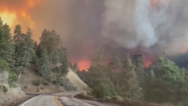 Fierce Bridge Fire rages near California's Route 2