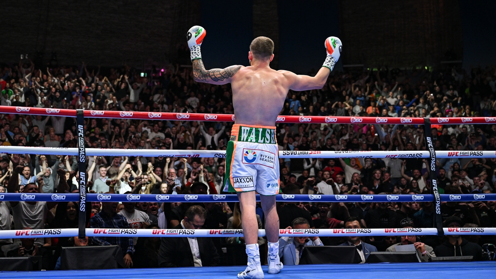 Walsh crowns Irish homecoming with second-round TKO