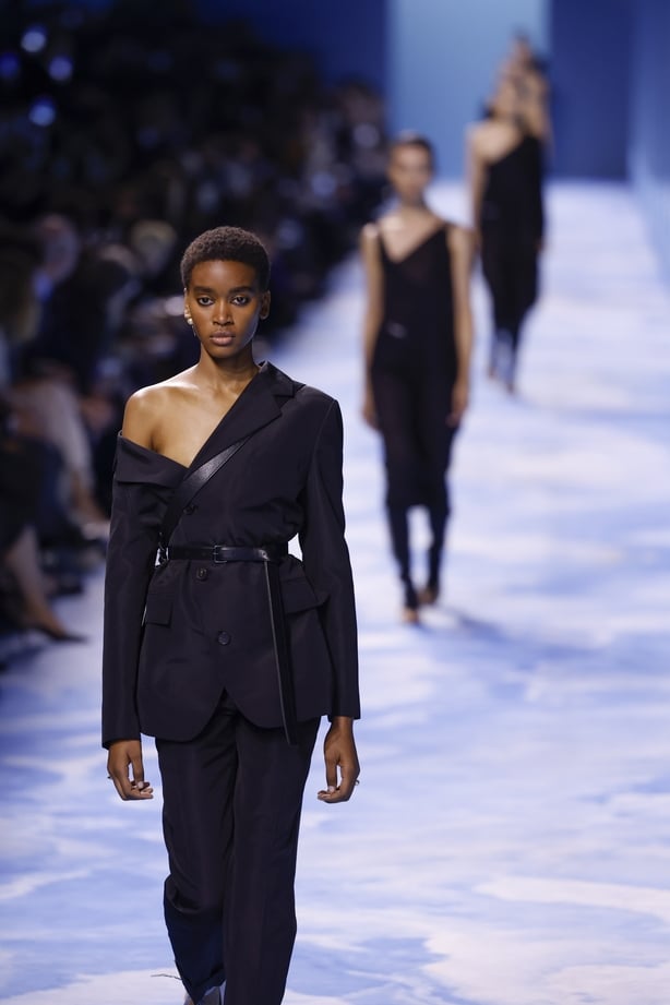 A model wears a creation as part of the Christian Dior Spring/Summer 2025 collection