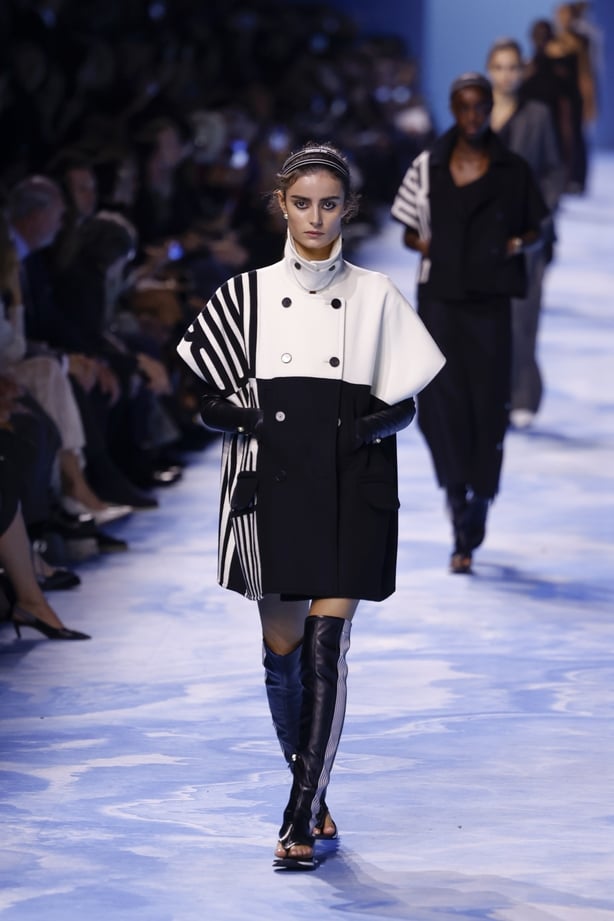 A model wears a creation as part of the Christian Dior Spring/Summer 2025 collection