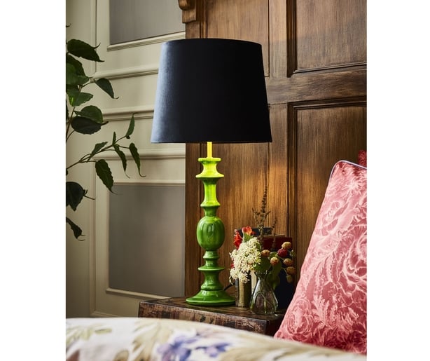 Vibrant and Velvet Table Lamp, Joe Browns