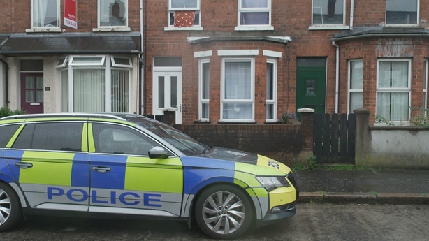 Police at the scene in Melrose Street in Belfast