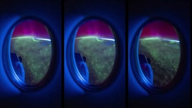 Astronaut captures time lapse of red and green aurora