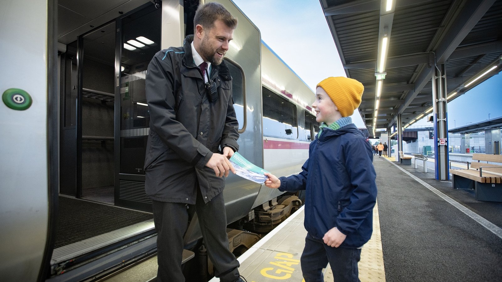 Trains start running from Belfast Grand Central Station