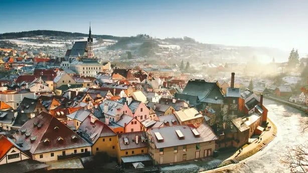 Cesky Krumlov in winter (Czechia Digital Media Library/PA)