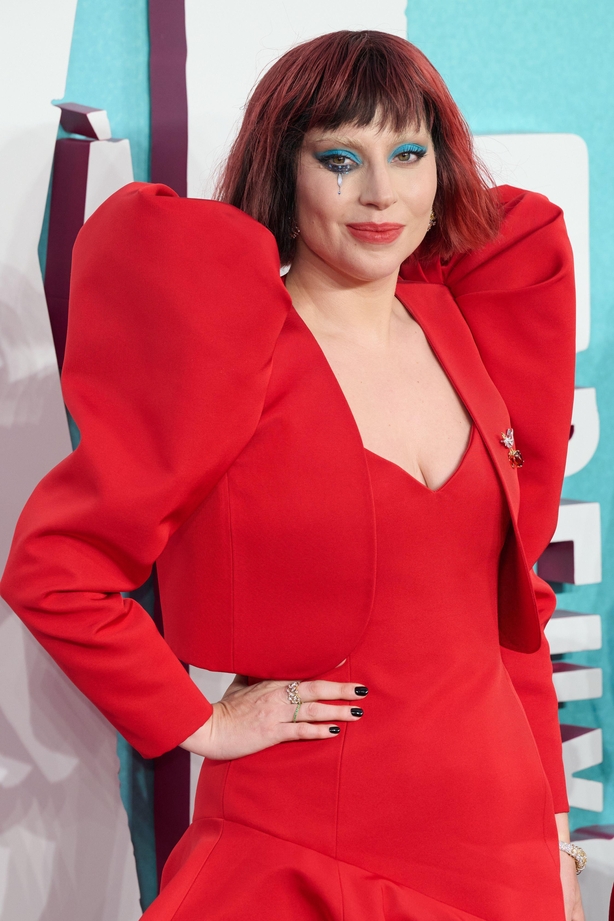 ady Gaga pictured attending the Joker: Folie A Deux UK Premiere held at the Cineworld Leicester Square London