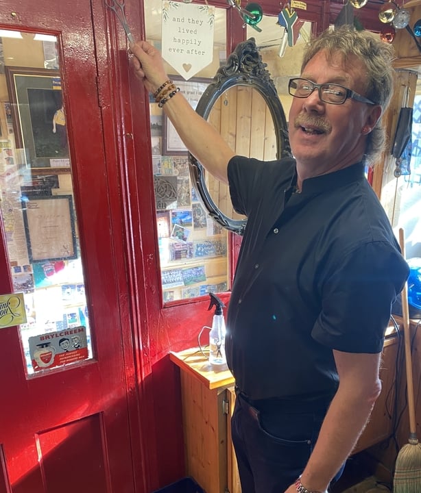 Paddy Joe Burke hangs up his scissors for the last time