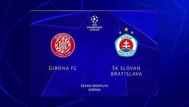 UEFA Champions League highlights: Girona 2-0 Slovan Bratislava