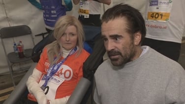 Colin Farrell praises 'incredible support' at Dublin City Marathon