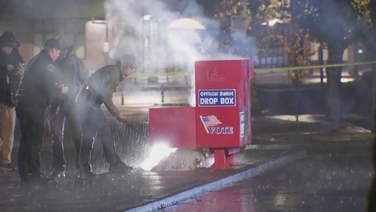 Ballot dropbox set on fire in Washington and Oregon