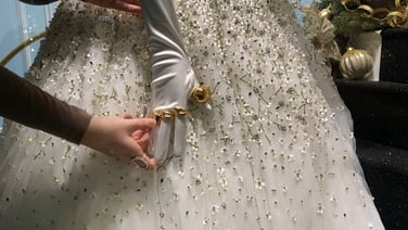 Behind the curtain of the Brown Thomas Christmas window