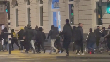 Clashes with Israeli football fans outside Amsterdam Central station