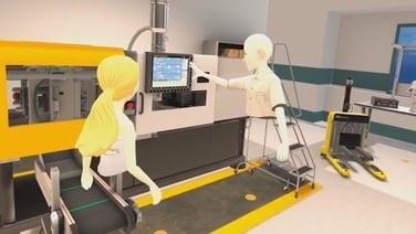 Virtual training day for Carla in Futureville