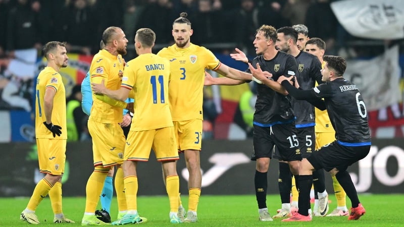 Kosovo walk off against Romania after pro-Serbia chants