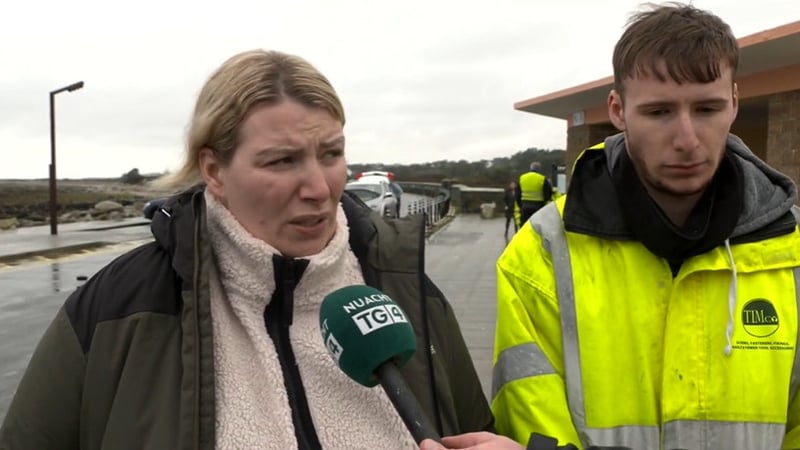 Fionnuala agus Eoghan Ó Fátharta ar Thrá na gCeann inniu